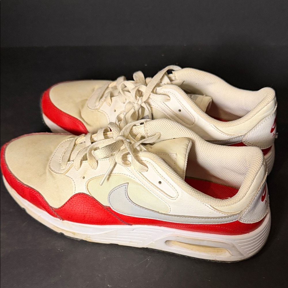 Nike Red and Cream Athletic Shoes
